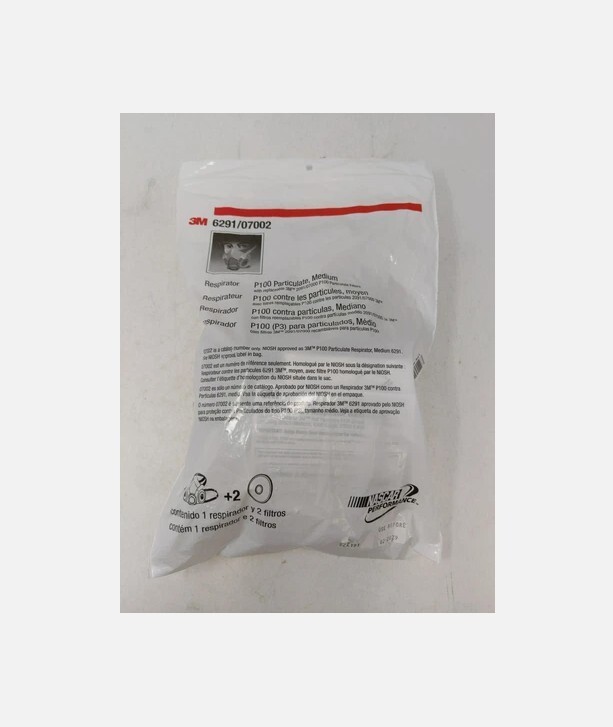 04/2028 – 3m 6291 Half Facepiece Respirator 6000 Series Reusable