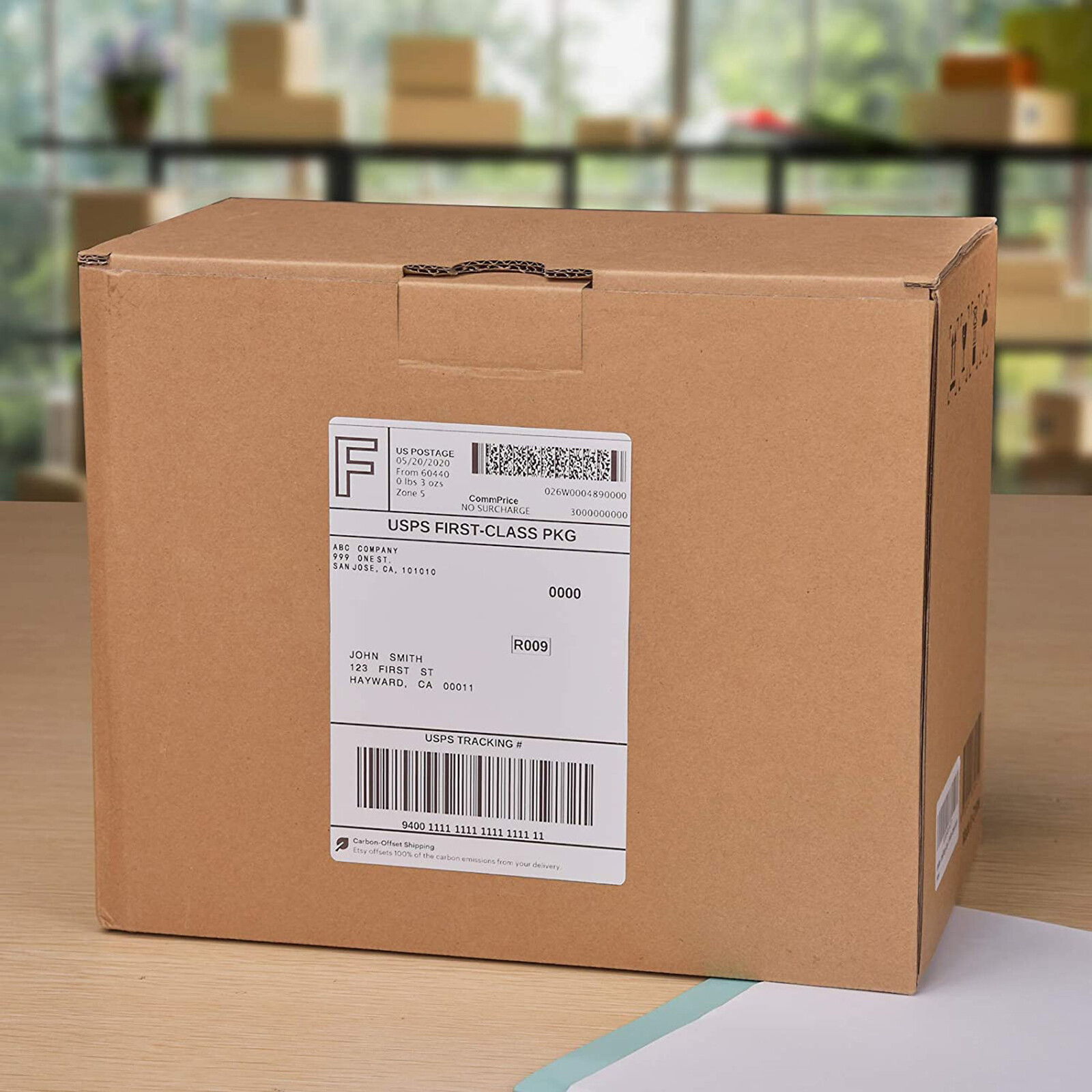 5 Rolls 102mm×42.8m Continuous RDS01U2 RD-S01U2 Shipping Label for Brother 4″