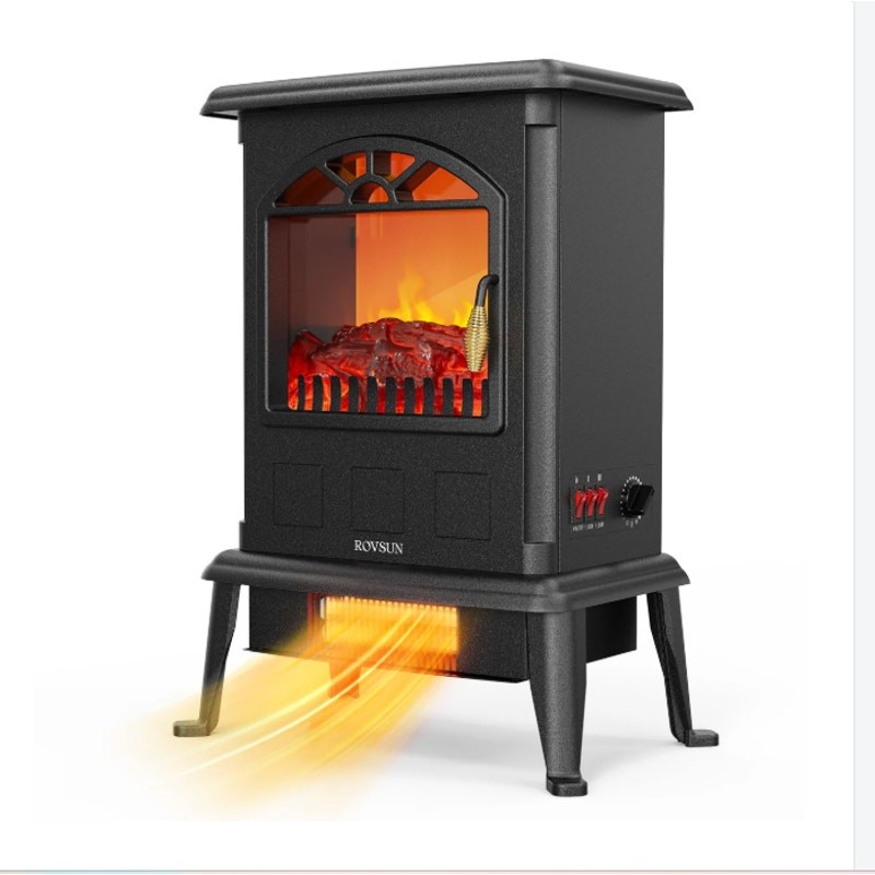 Zokop 1500W Electric Heater Space Heater Fireplace Stove Heater, SEE DETAILS