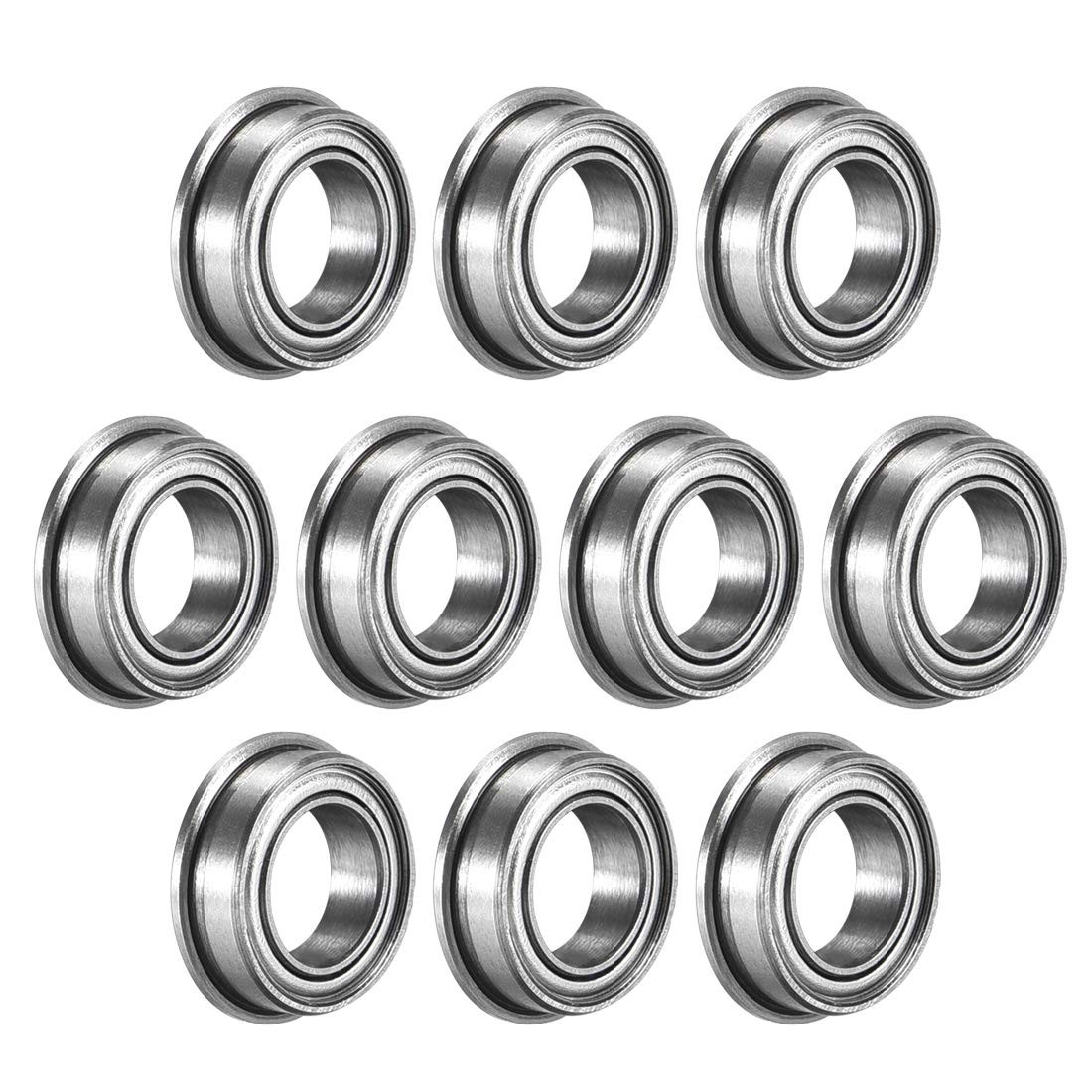 MF106ZZ Flanged Ball Bearing 6X10X3Mm Double Metal Shielded (Gcr15) Chro
