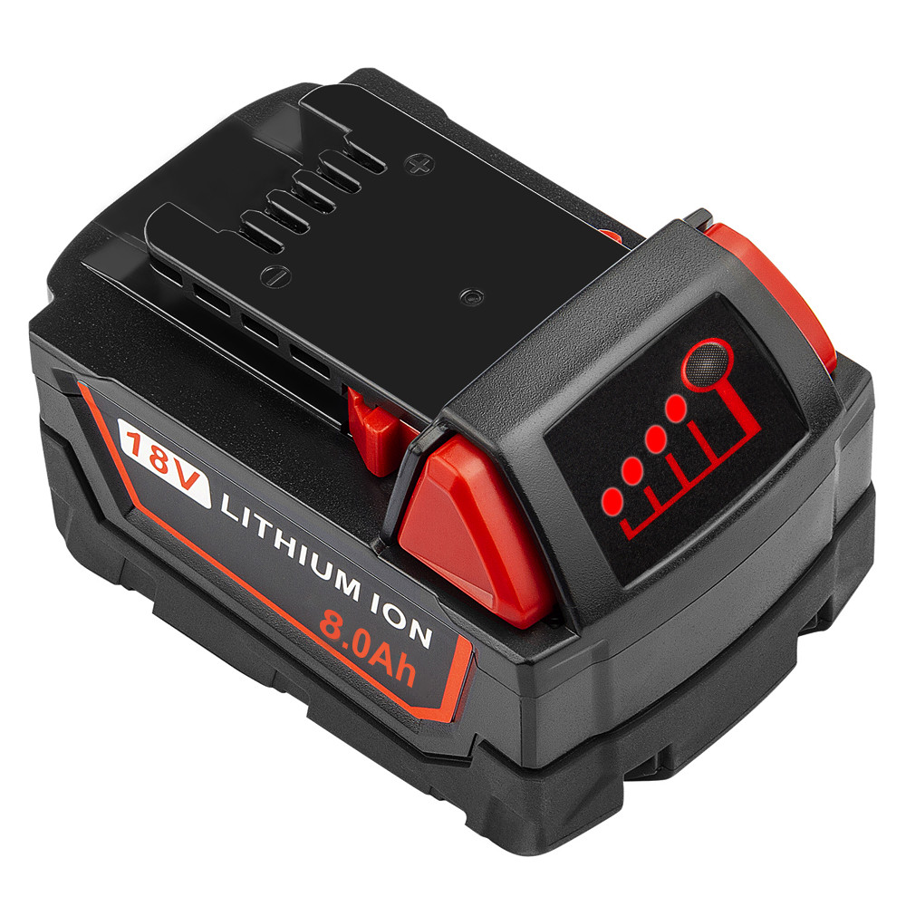 2PACK for M18 Battery Lithium Extended Capacity 8.0Ah For Milwaukee