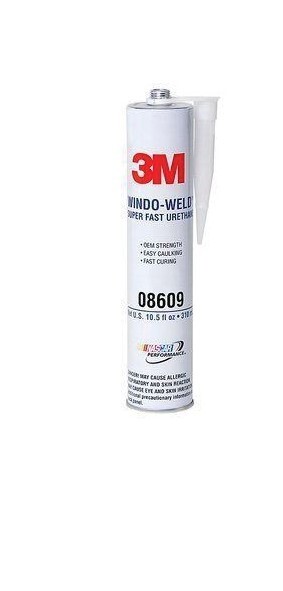 3M 08609 Window-Weld Super Fast Urethane Black Cartridge – 10.5 fl oz.