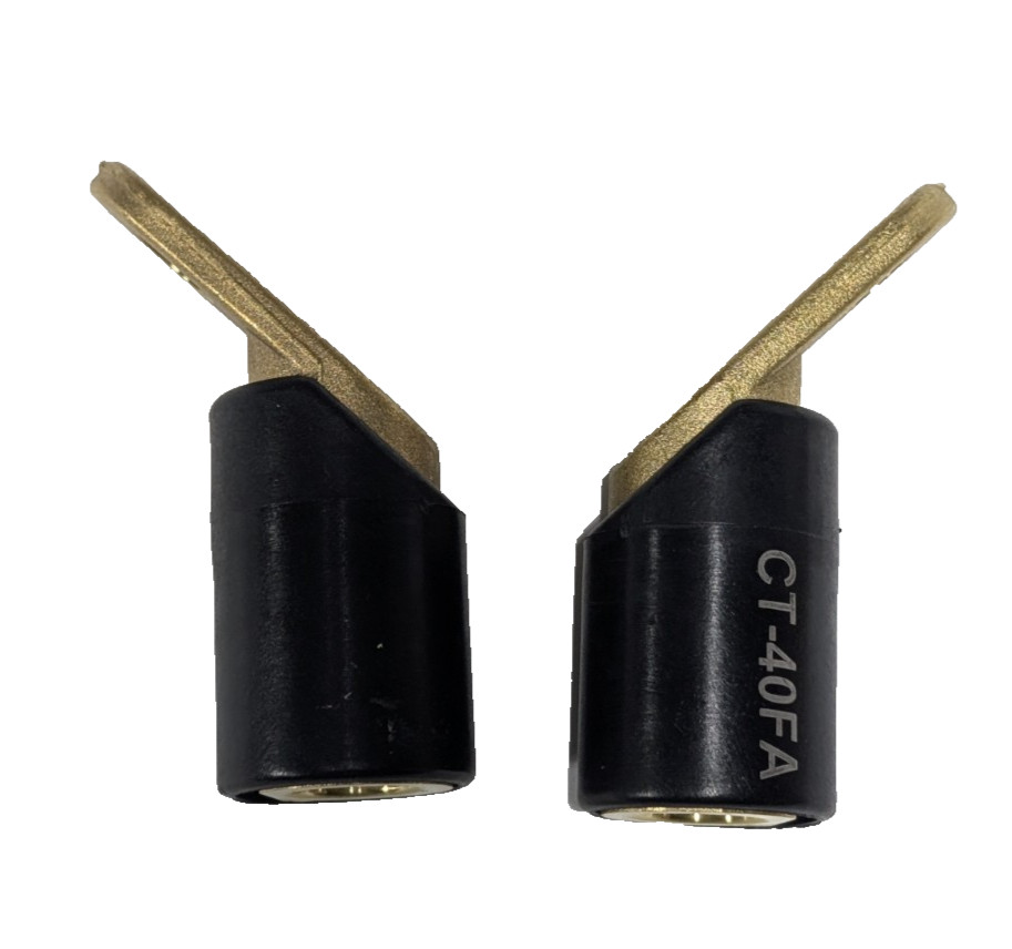 CT-40FA 45° Welding Connector Terminal Lug RXLC-40 LC-40 Cable 17/32″ 2-Pack