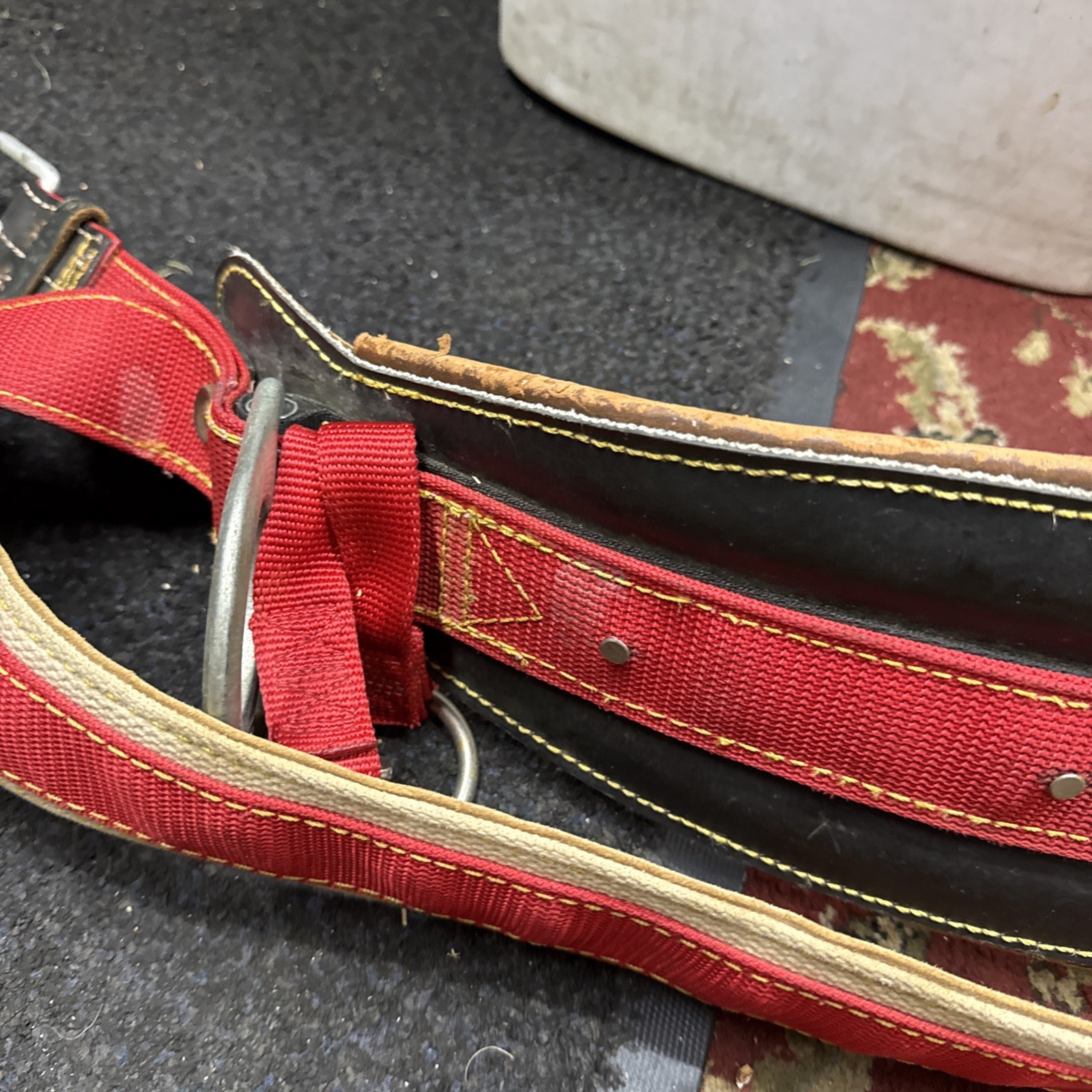Climb Right Spyder MFG Climbing Saddle Lanyard Kit Weaver Leather Pads 1030