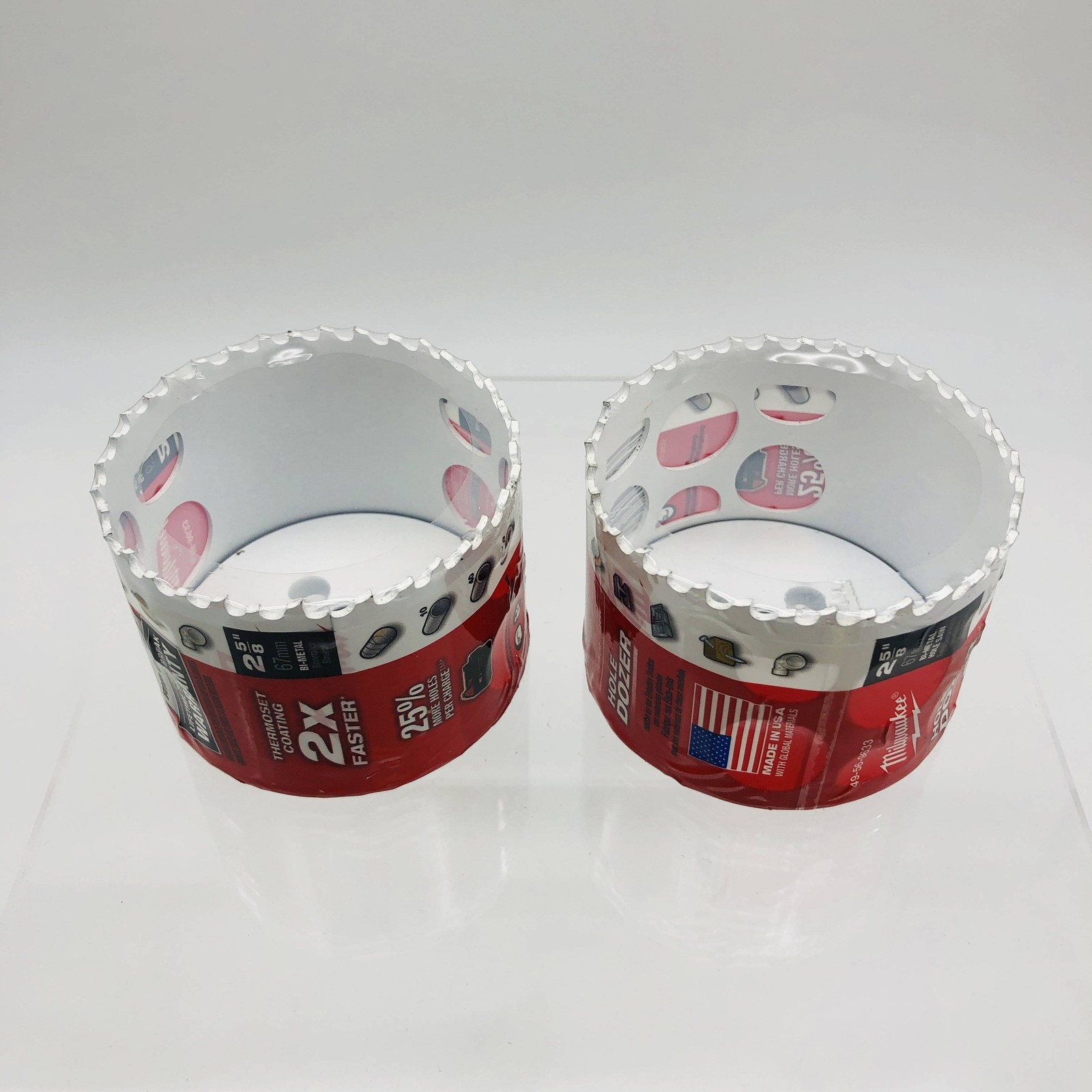 Milwaukee 49-56-9633 Hole Saw 2-5/8in Ice Harden Hole Dozer Bi-Metal 3.5 TPI 2pk