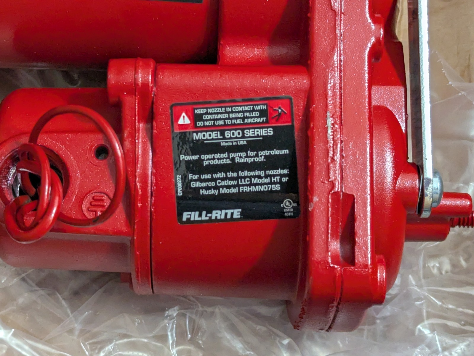 Fill-Rite FR610H 115V 15-GPM Fuel Transfer Pump w/ Hose & Nozzle/Gas, Diesel,E15