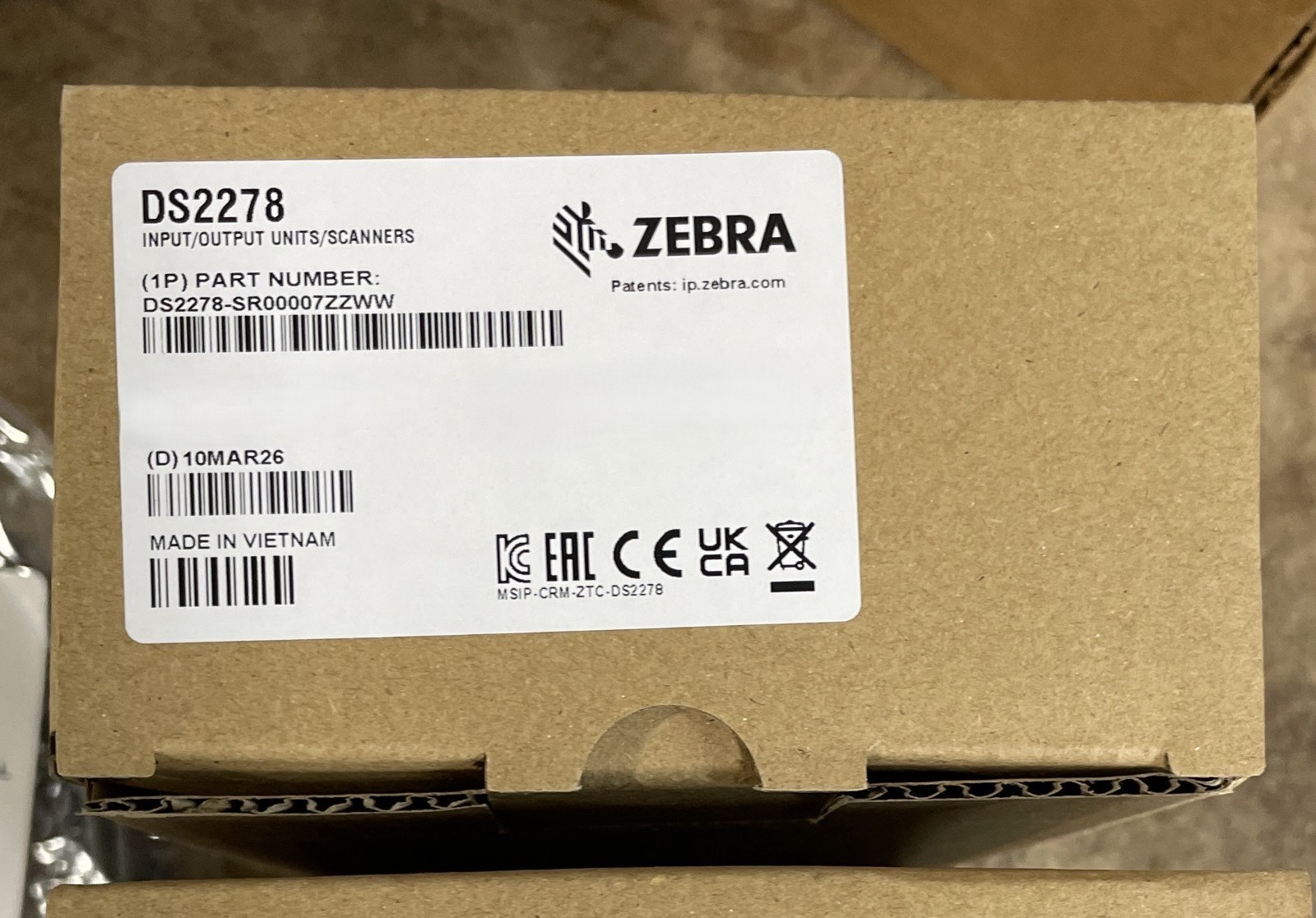 Zebra DS2278 Cordless 1D/2D Barcode Scanner (USB Kit) – DS2278-SR7U2100PRW