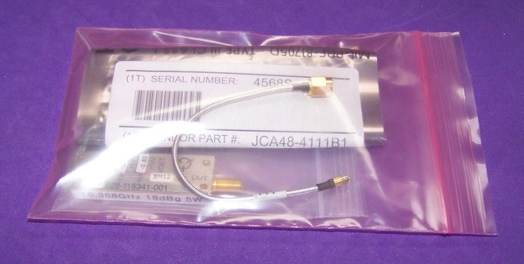 Harris 028-115341-001 5W 10.368GHz Power Amp & JCA 100MW driver with 30dB gain
