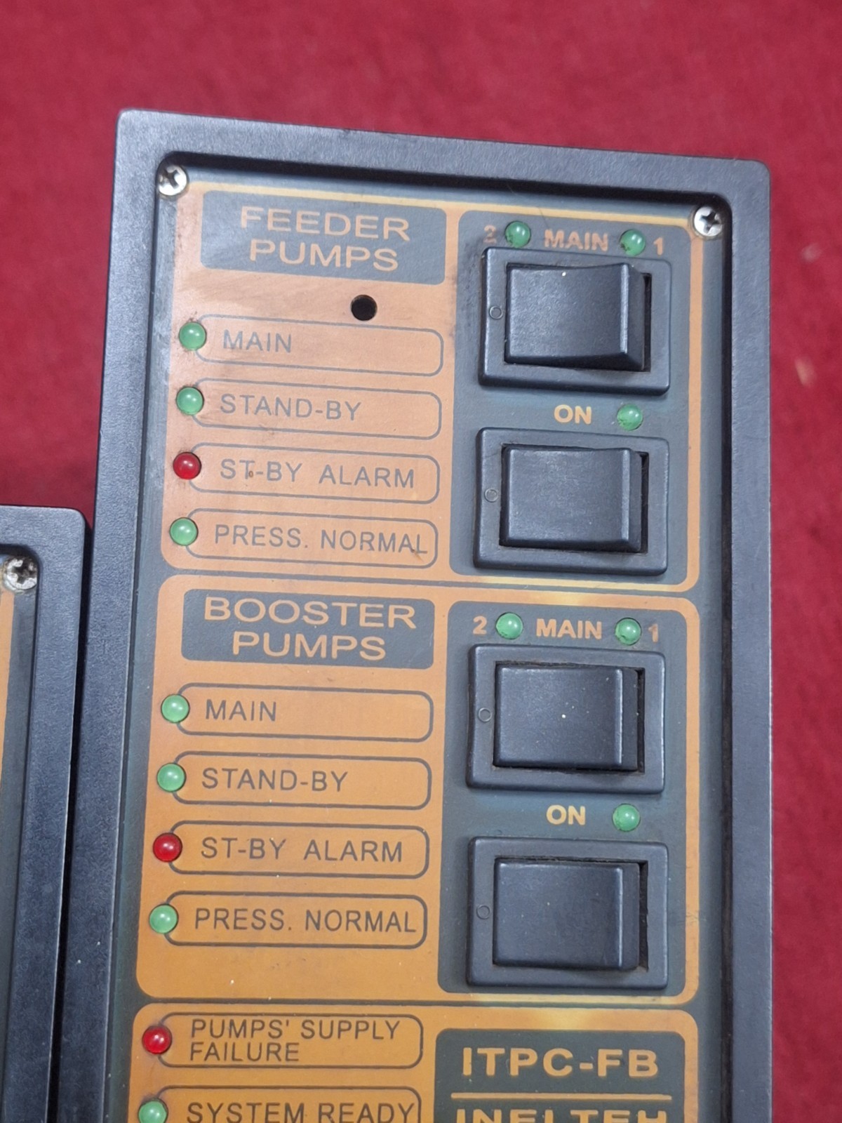 INELTEH Rijeka Croatia ITPC-FB Feeder & Booster Pump Controller 24V (Tested)