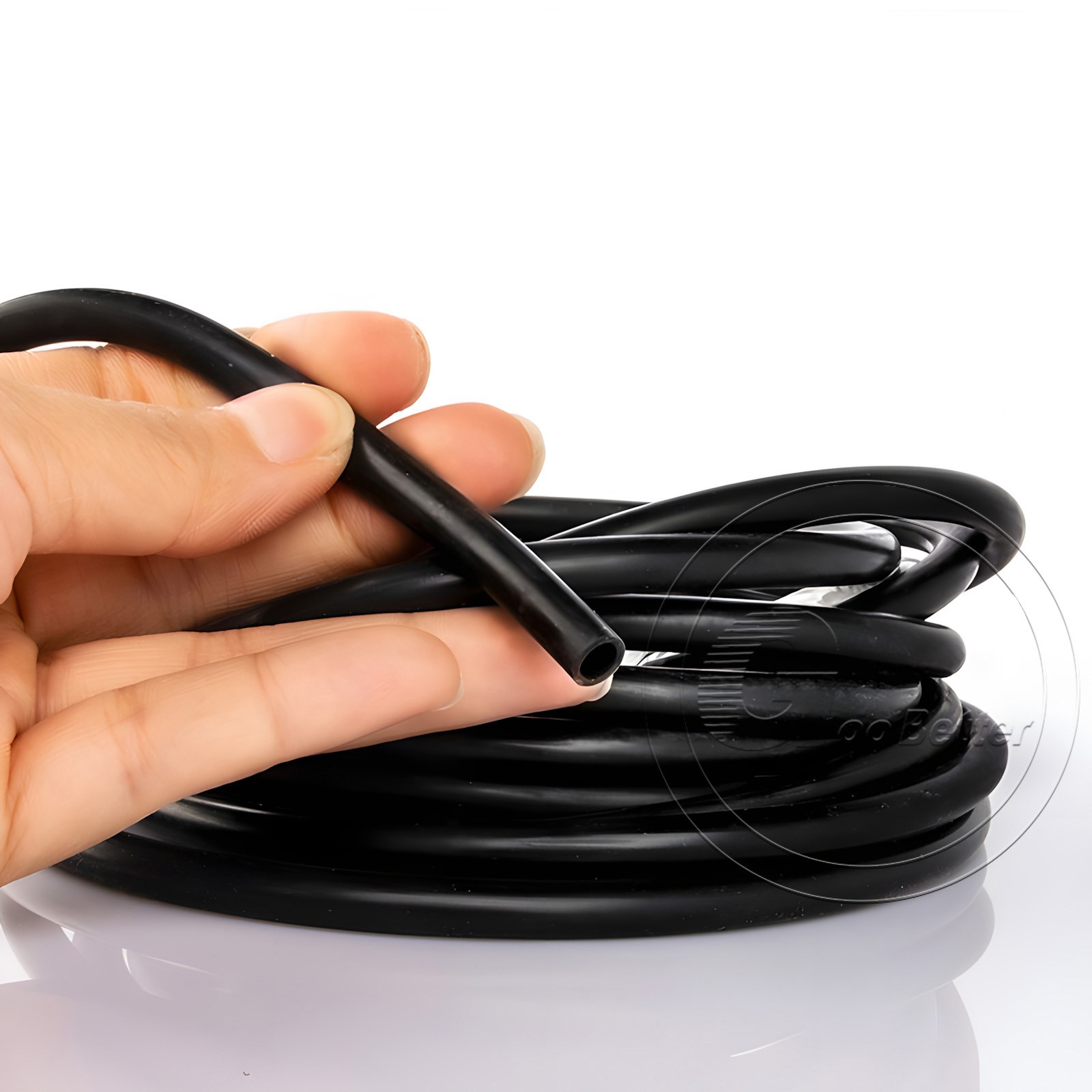 Black Silicone Tube Hose ID 0.5mm-60mm × OD 1mm-68mm Soft Rubber Pipe