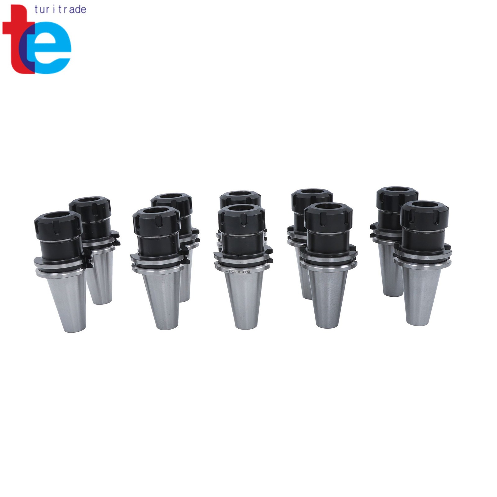 CAT40 ER32 Tool Holder Set 10pcs 2.76″ 70mm CNC Milling Chucks