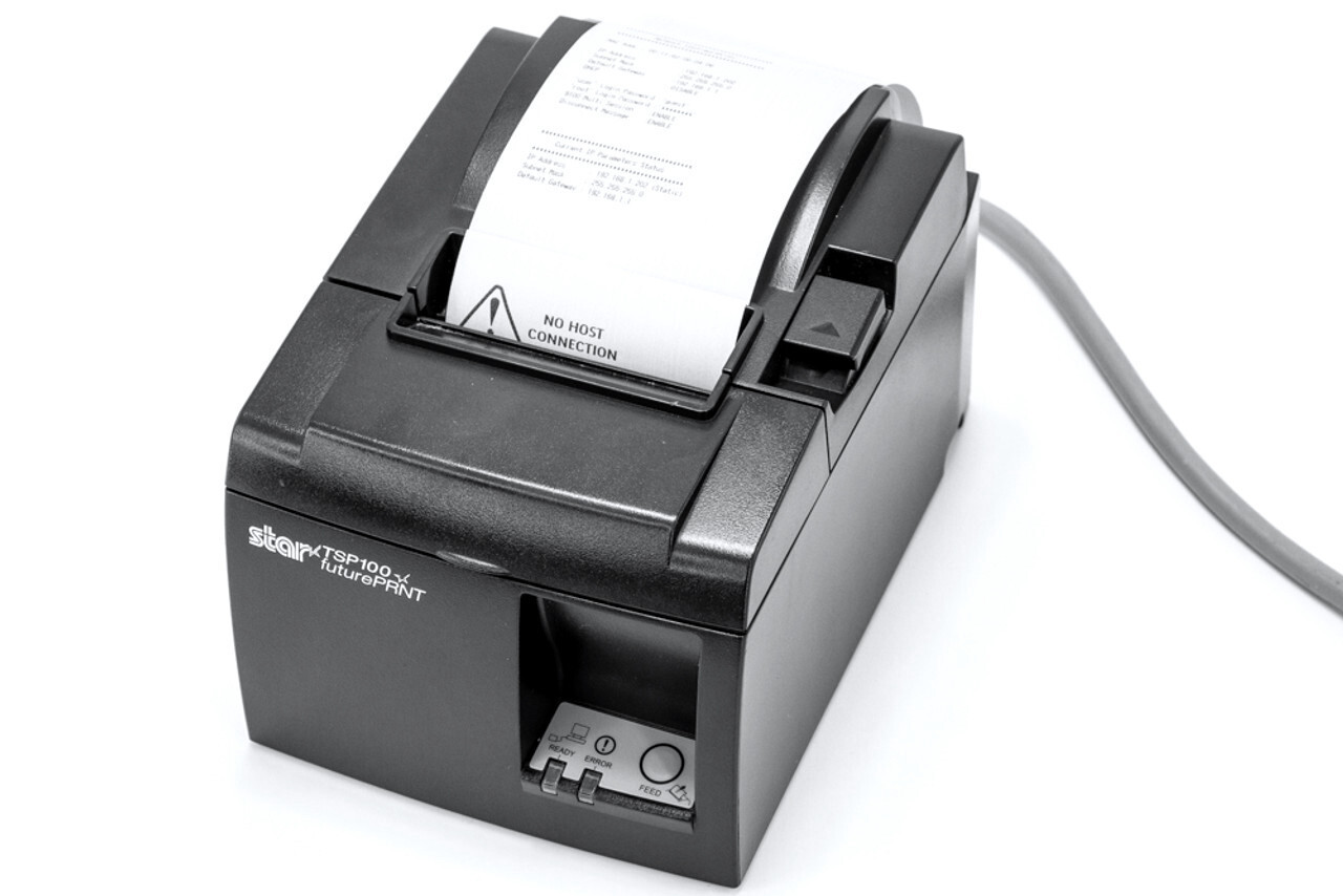 STAR TSP100III THERMAL RECEIPT PRINTER TSP100IIILAN ETHERNET SQUARE COMPATIBLE