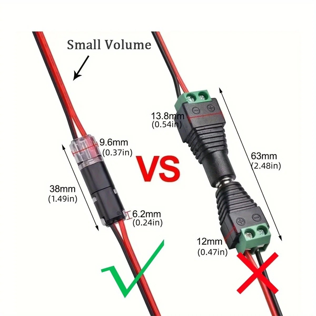 Quick Wire Connector No Strip Dual Line Cable Terminal Connector