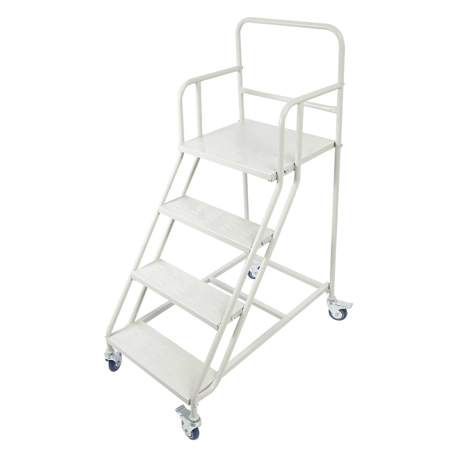 400kg 4 Step Rolling Stair Industrial & Warehouse Stair Ladder Floor Standing
