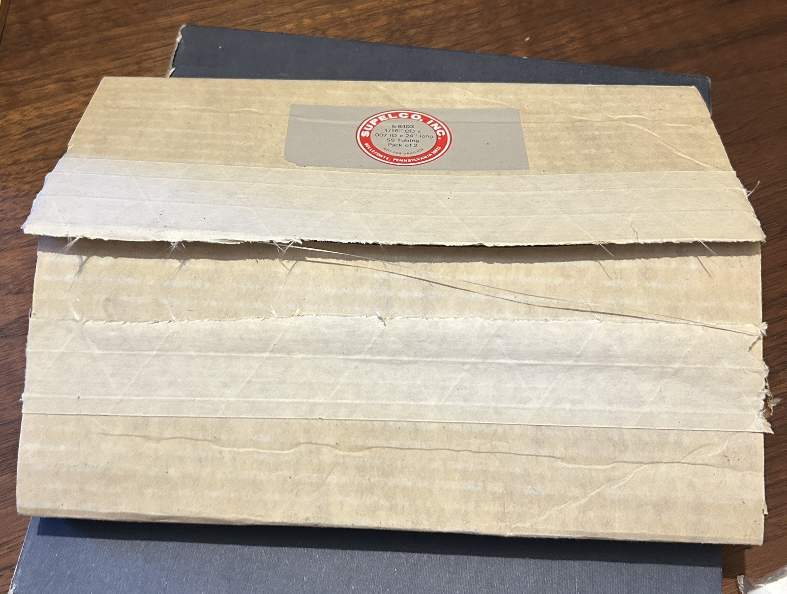 Vintage NOS Supelco 5-8403 Stainless Steel Tubing 1/16 OD x 0.007 ID x 24″ HPLC