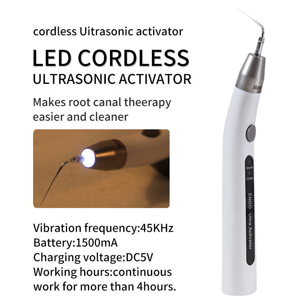 Dental Endo Ultra Activator Ultrasonic Irrigator Root Canal Handpiece & Tips Kit