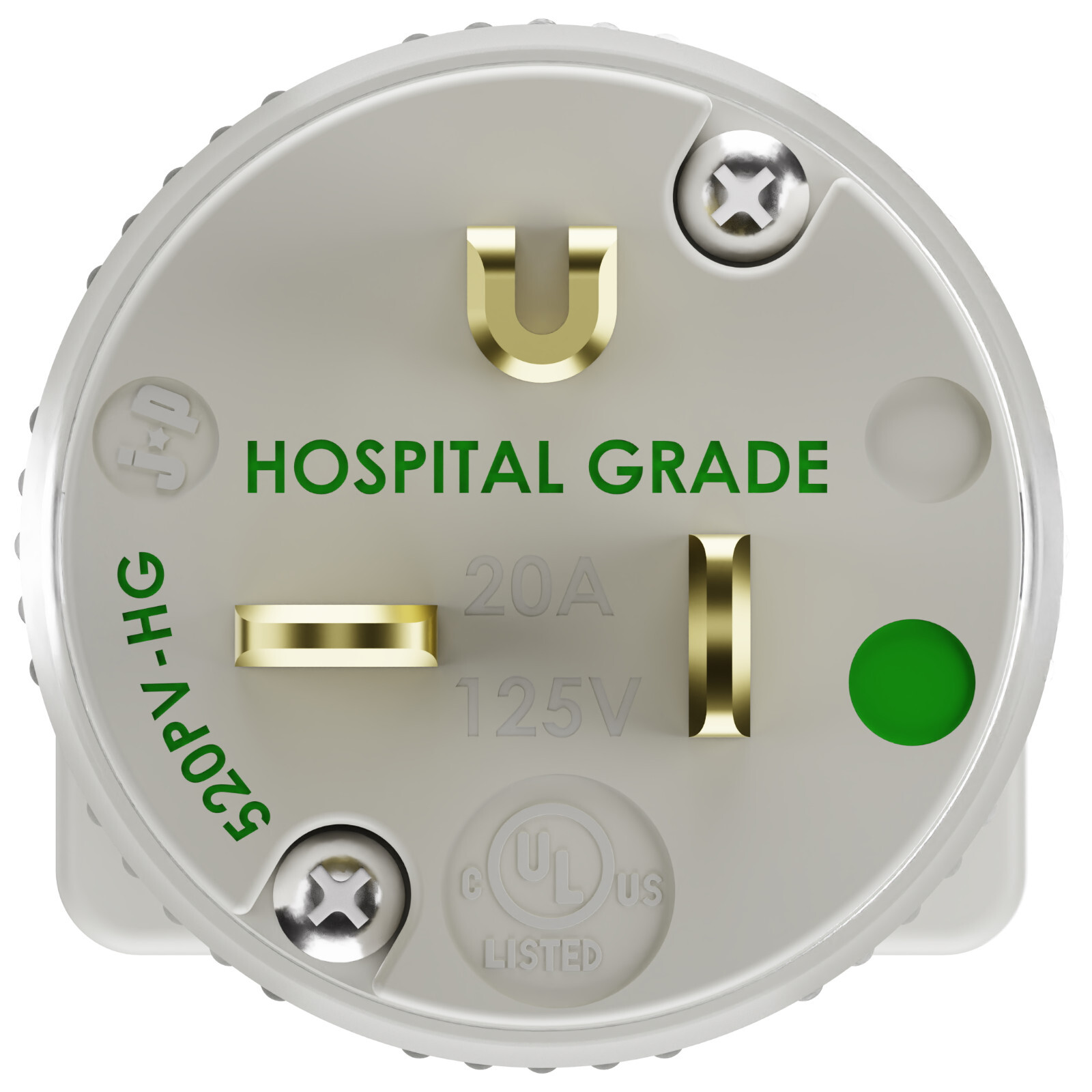 20A 110V Hospital Grade Male Plug 120 Volt Equipment Power Cord End Repair 5-20P