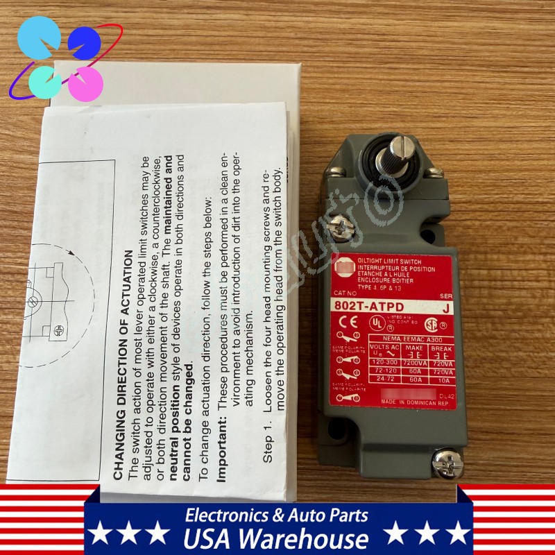 New For Allen Bradley 802T-ATPD 802TATPD OilTight Limit Switch Series J NIB