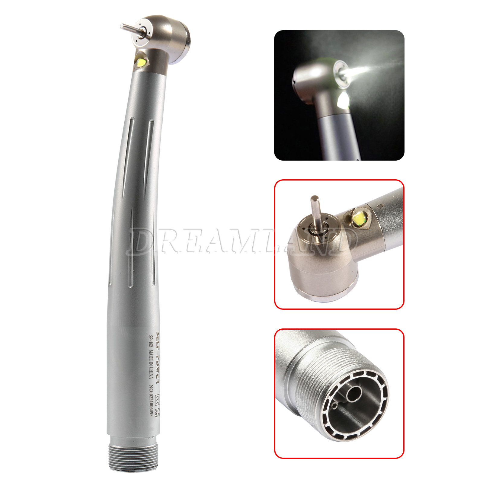 Dental Pana Max LED High /Low Speed handpiece & Pneumatic Scaler Kit 2 hole