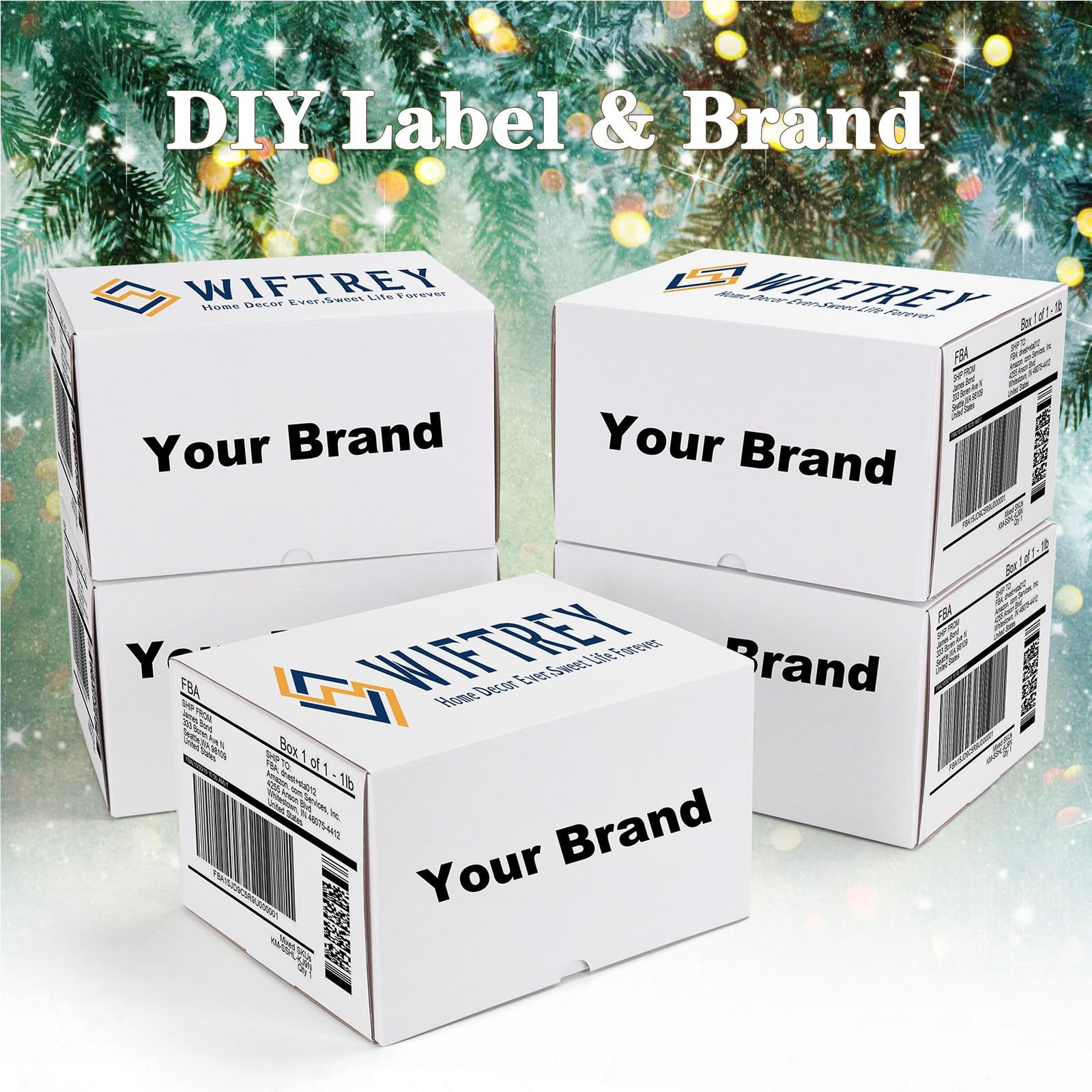 10x8x6 inches Shipping Boxes White set of 15, 10 x 8 x 6 Corrugated Cardboard