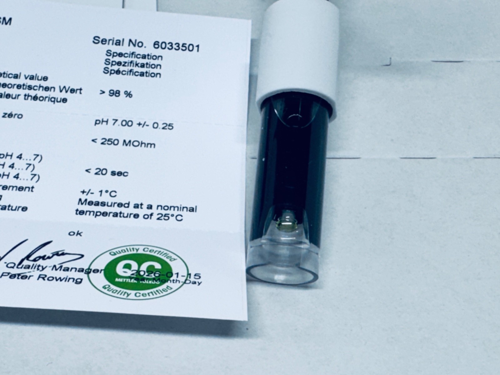 METTLER TOLEDO 3-in-1 pH Electrode InLab Expert Pro-ISM Probe 30014096 NEW