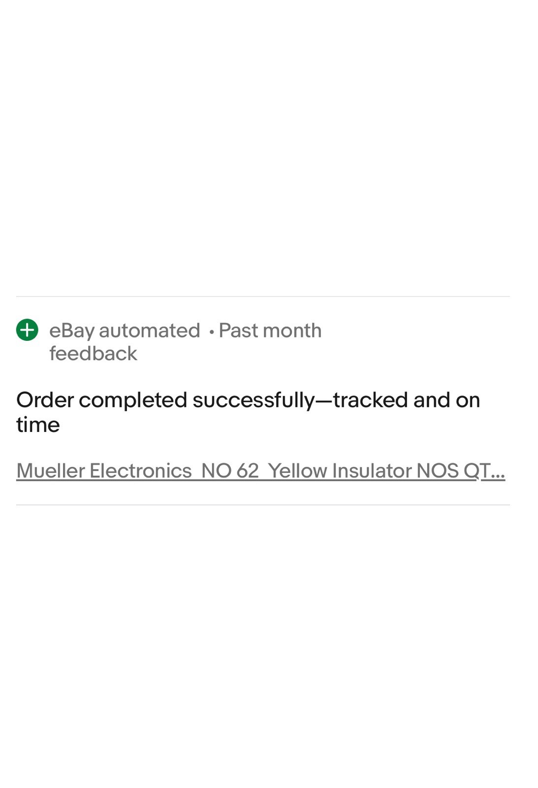 Mueller Electronics NO 62 Yellow Insulator NOS QTY-10 (New) Free Same Day Ship