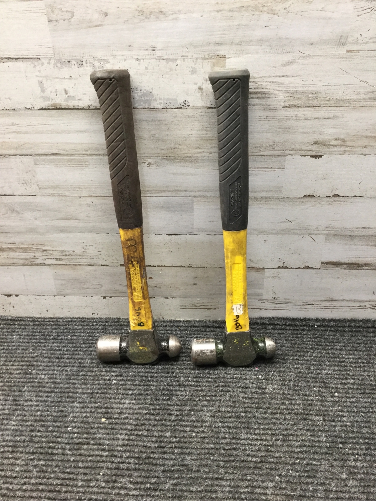 Lot of 2 Used Northern Industries Ball Pein Hammer Metal Peen 24oz