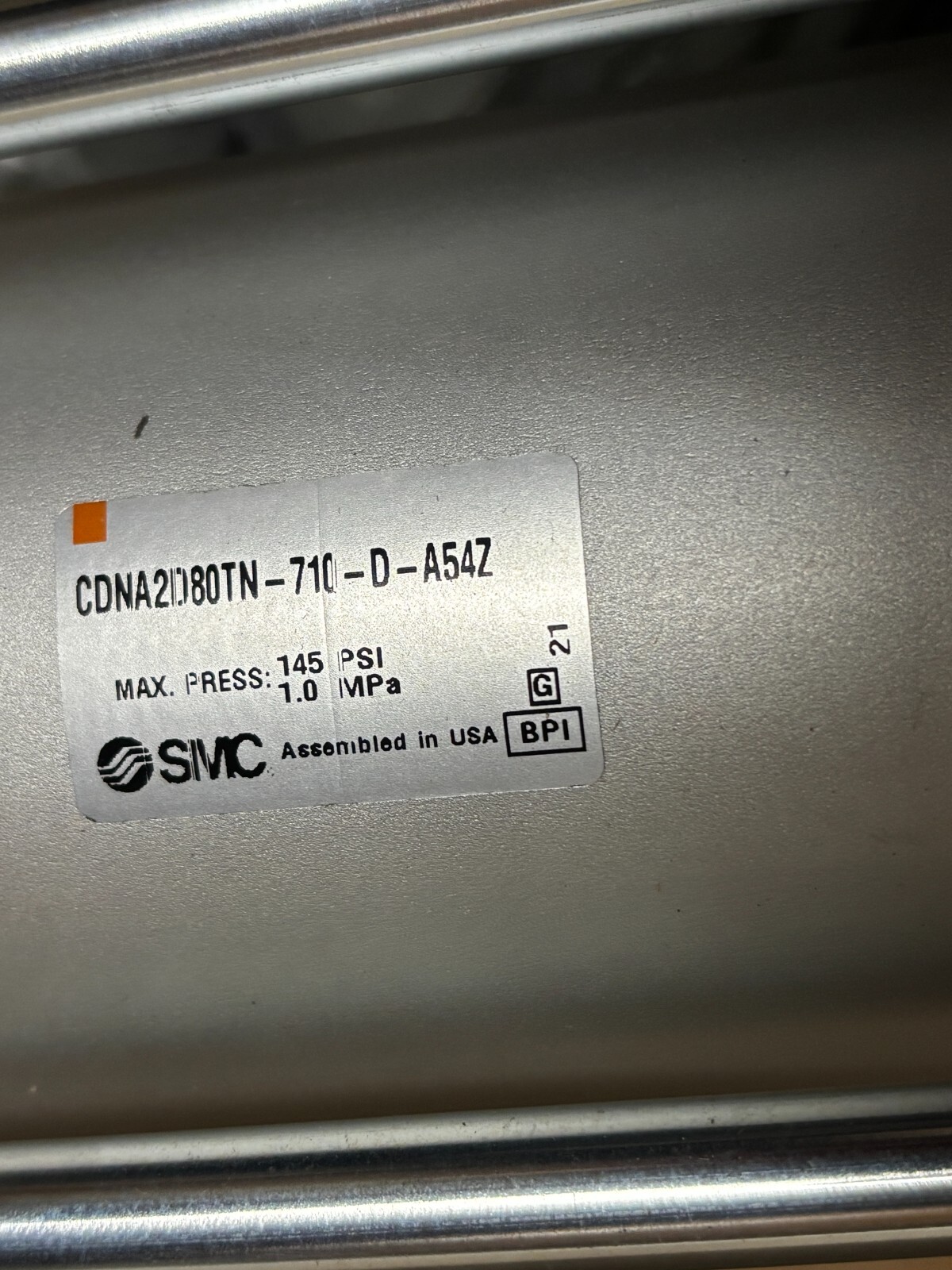 SMC CDNA2D80TN-710-D-A54Z DOUBLE ACTING, SINGLE ROD CYLINDER W/CNA2-80TND-UA 🎯