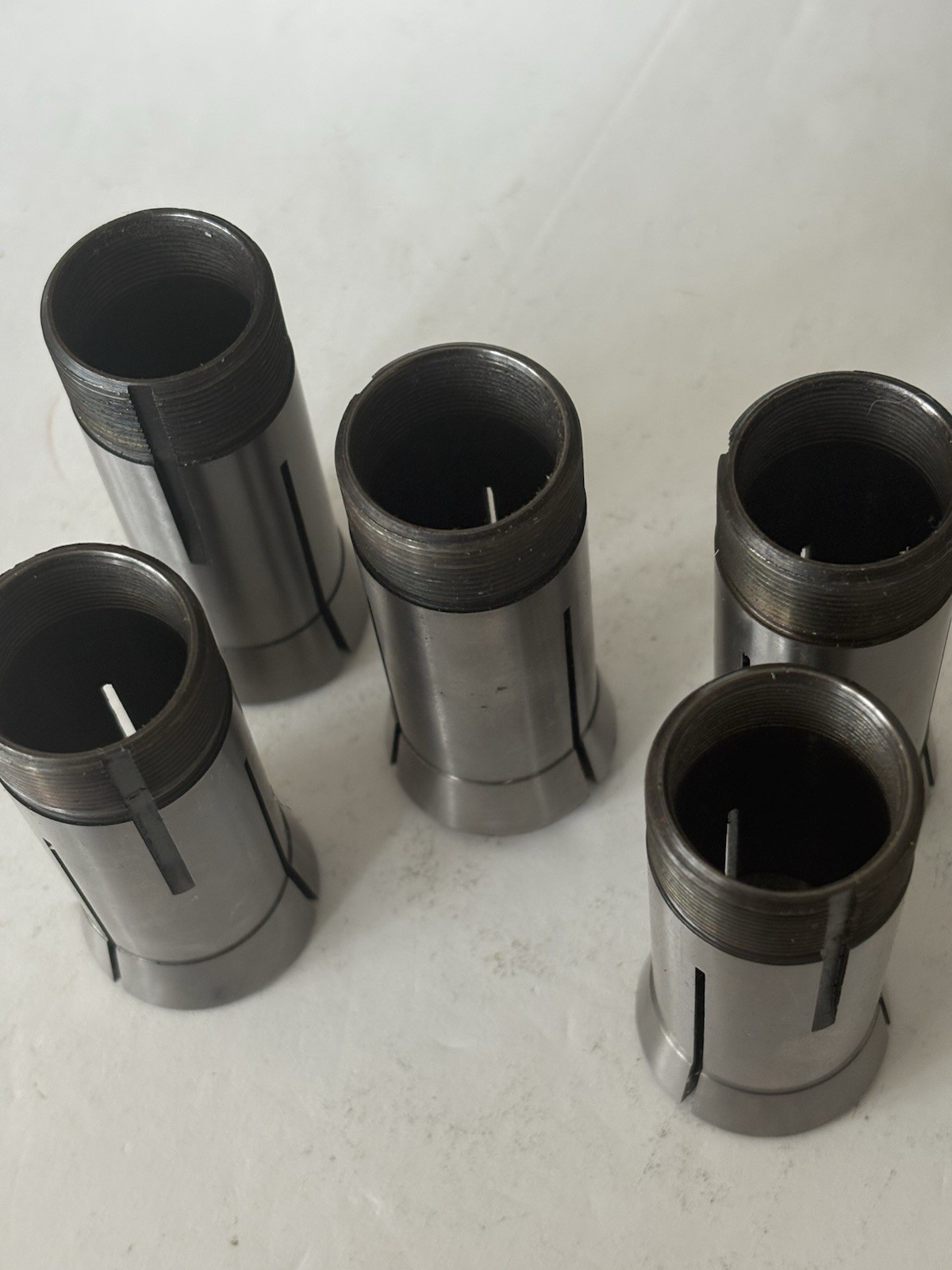 5C Emergency Collets MSC Lot of 5 PCS Machinable Steel Hardinge Compatible NEW!