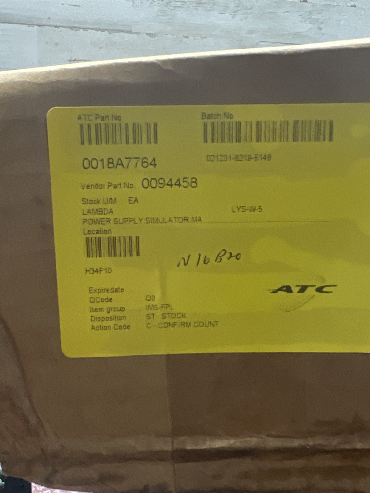 Lambda LYS-W-5 Ac To Dc Power Supply 105-132v-ac 35a Amp 5v-dc 290w