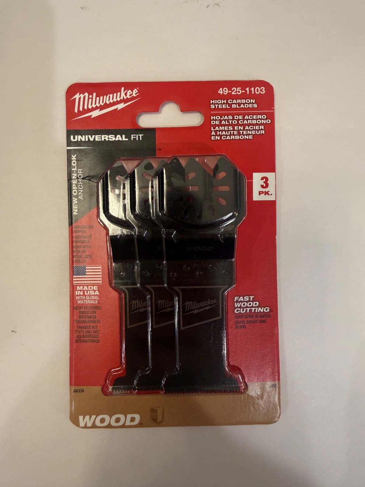 Milwaukee (49-25-1103) Cutting Tool – Black, 3 Pack | NEW IN BOX