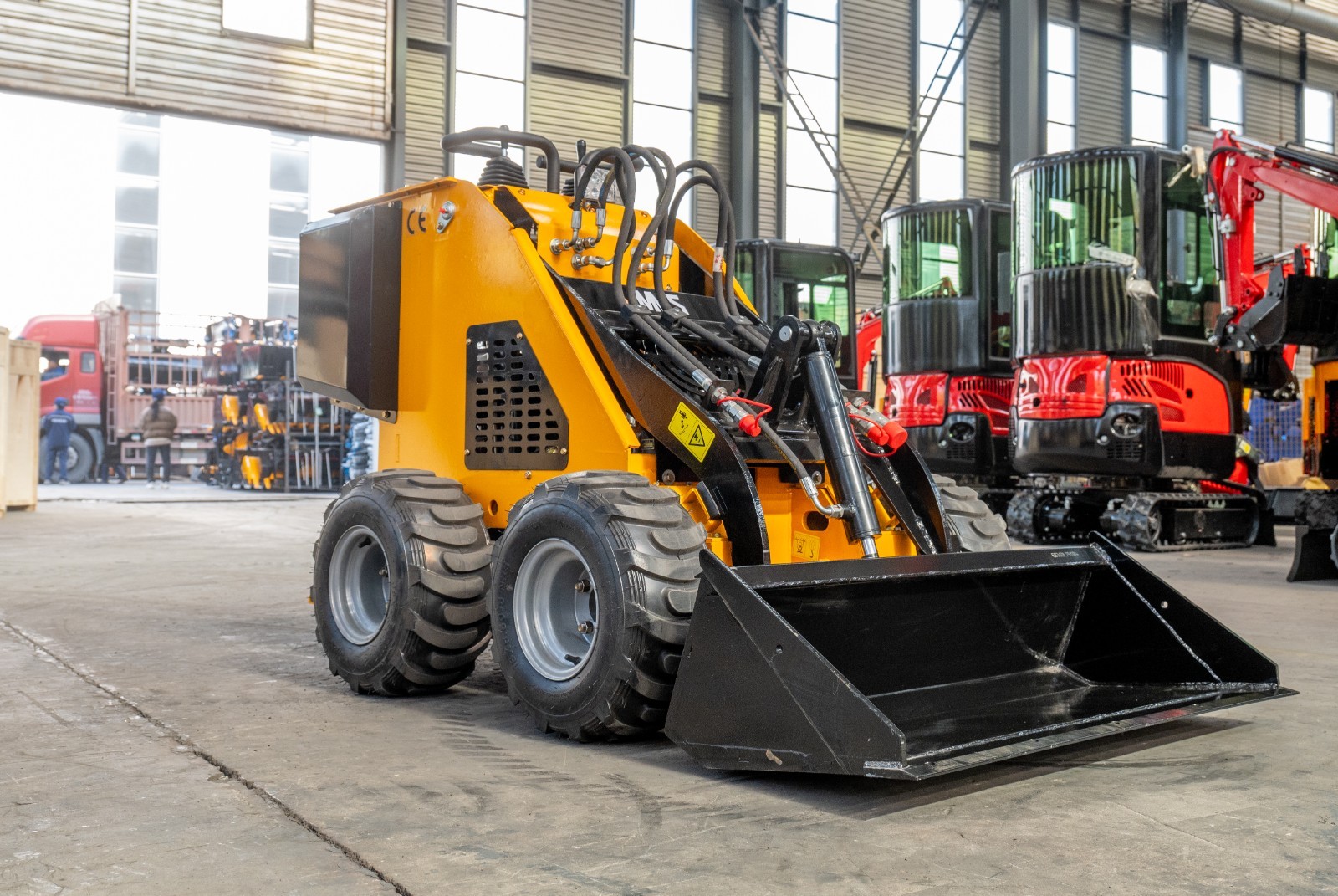 Wheel Mini Skid Steer Loader Stand On 13.5HP b&s Engine 320kg pick up