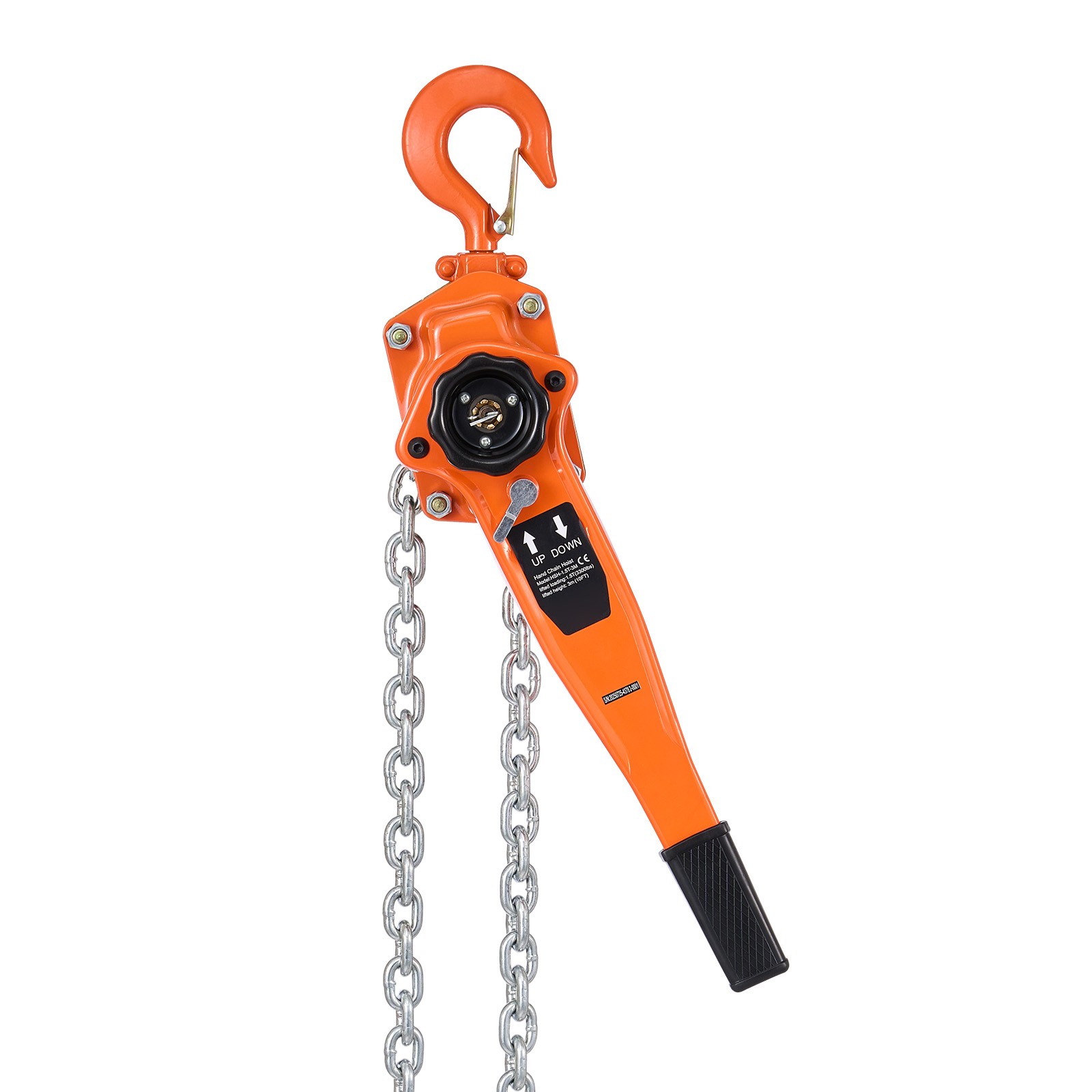Uimoso Manual Lever Chain Hoist 1.5T 3300 lbs 10 ft Lift for Warehouse Use