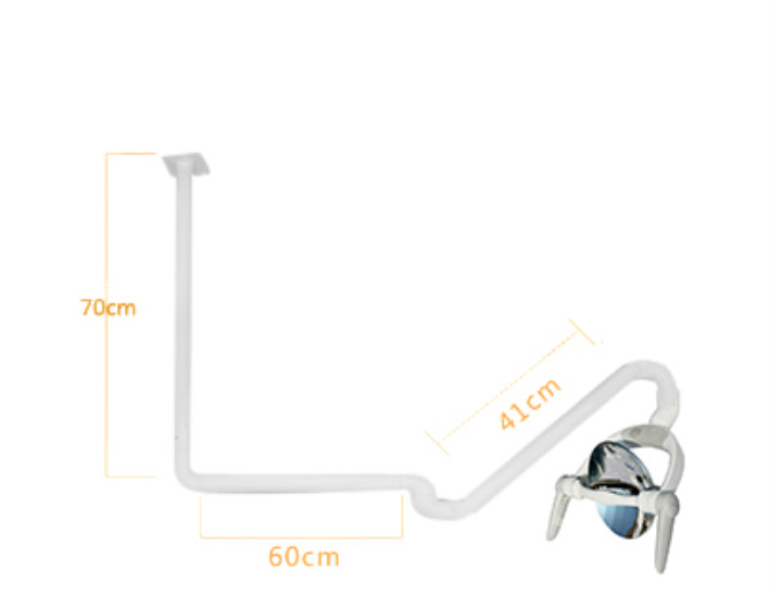10W Ceiling Mounted Oral Light Dental Operating Lamp 6 LED Lens Light With Arm