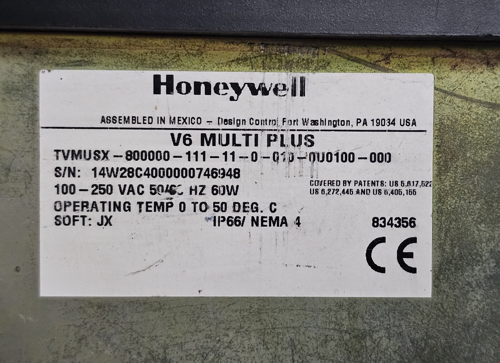HONEYWELL MULTITREND SX V6 MULTI PLUS