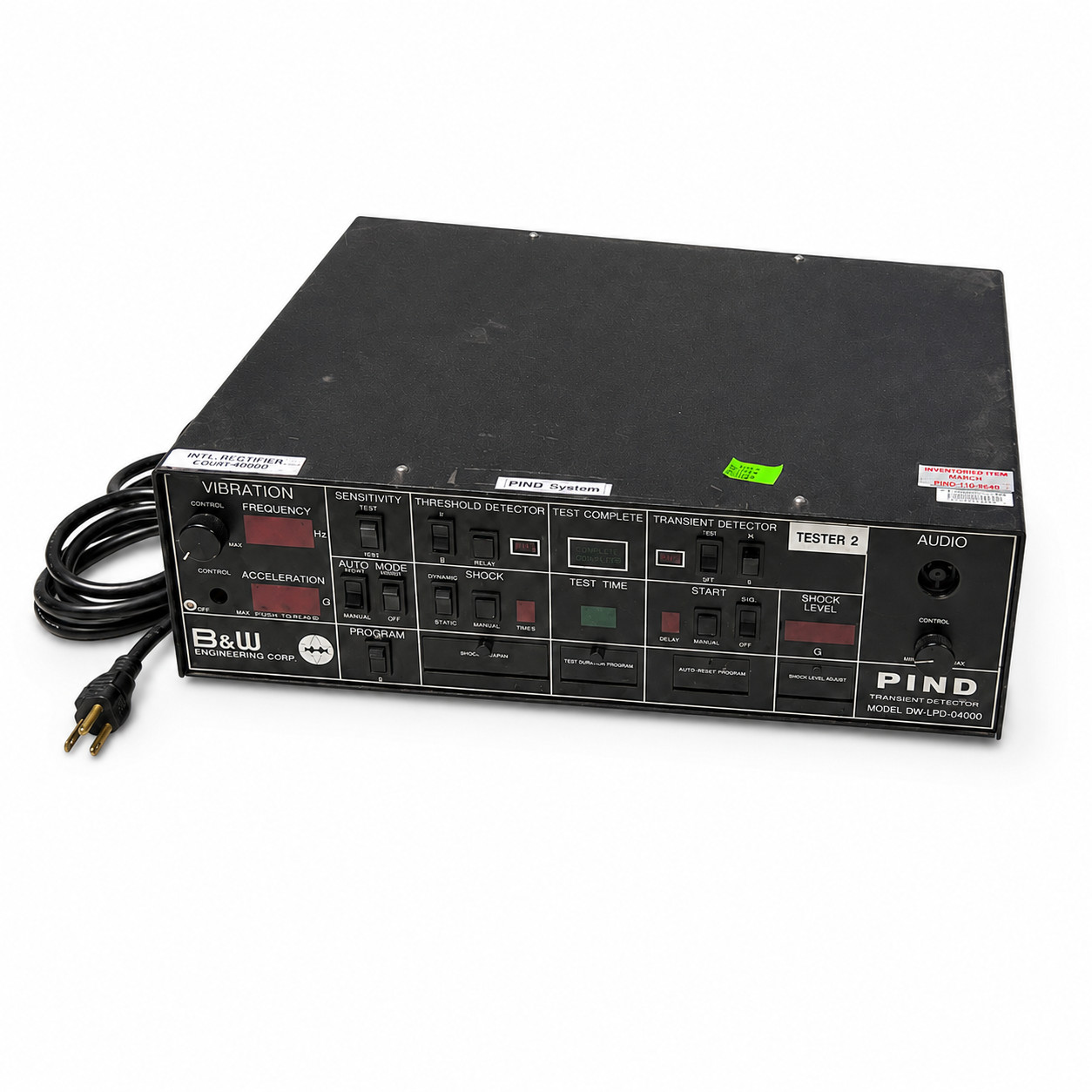 B&W BW-LPD-D4000 PIND Particle Impact Noise Detector w/ 100C-2 Shaker