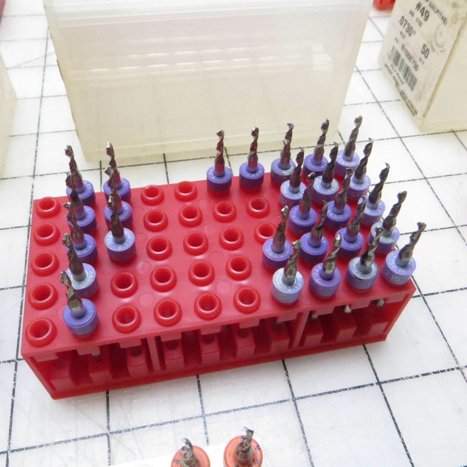 1/8″ Shank Precision PCB CNC Drill / Router Bits Mixed Lot of 560 Thicker Gauges