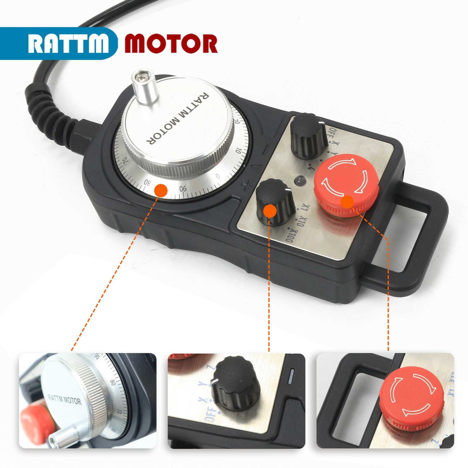 「USA」 4 Axis CNC Controller Motion Offline Stand Alone DDCSV3.1 w/ Handwheel MPG