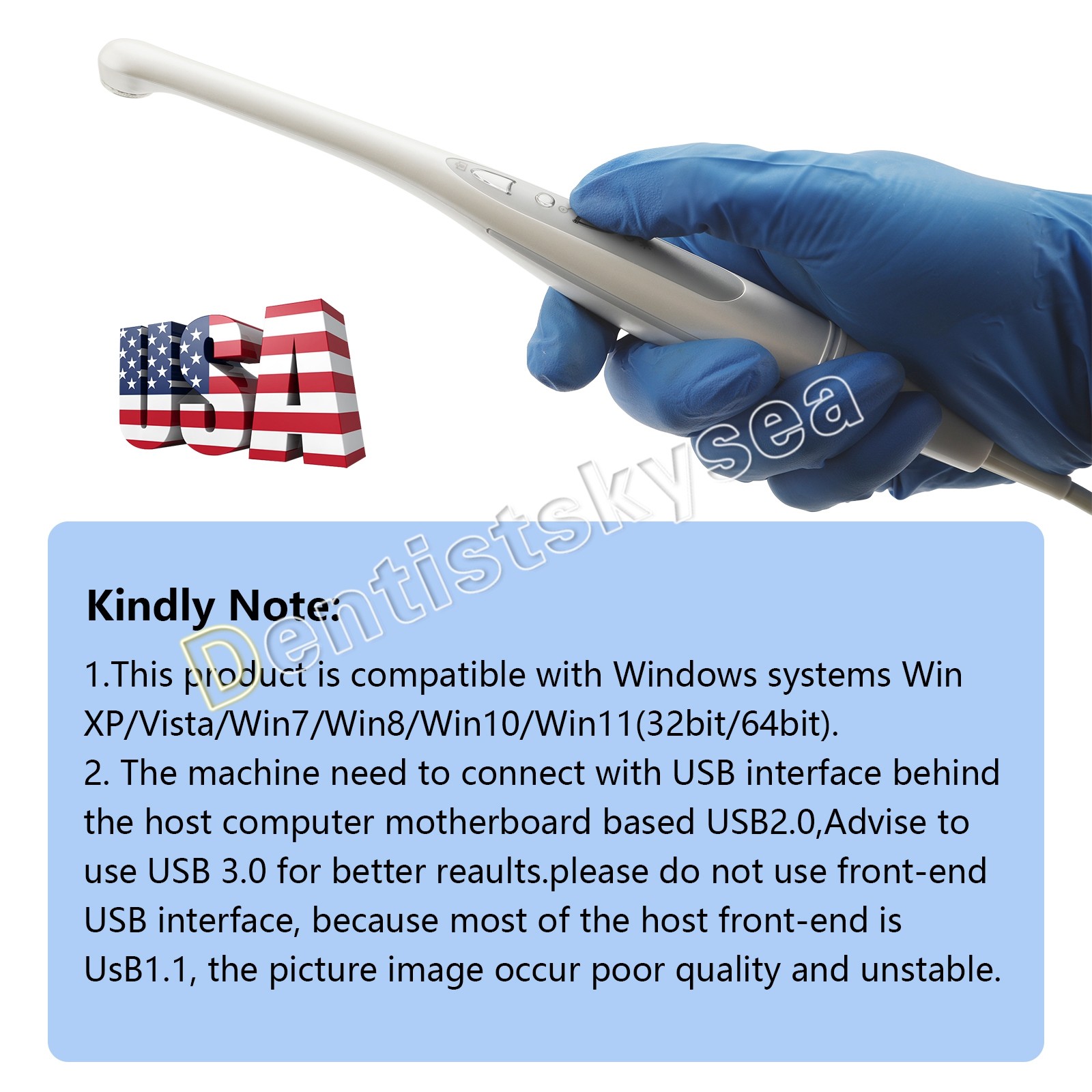 Dental Ultrasonic Piezo Scaler Handpiece fit For EMS WOODPECKER type Tips 135℃