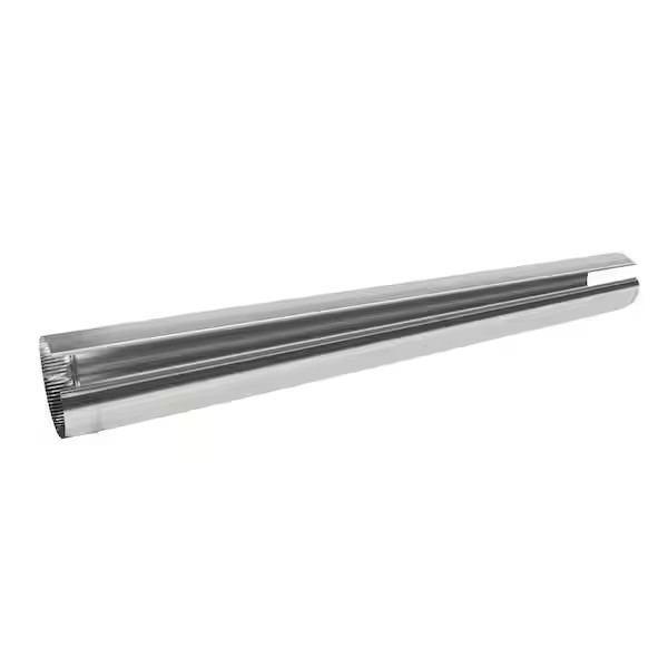 4 in. x 5 ft. Round Metal Duct Pipe