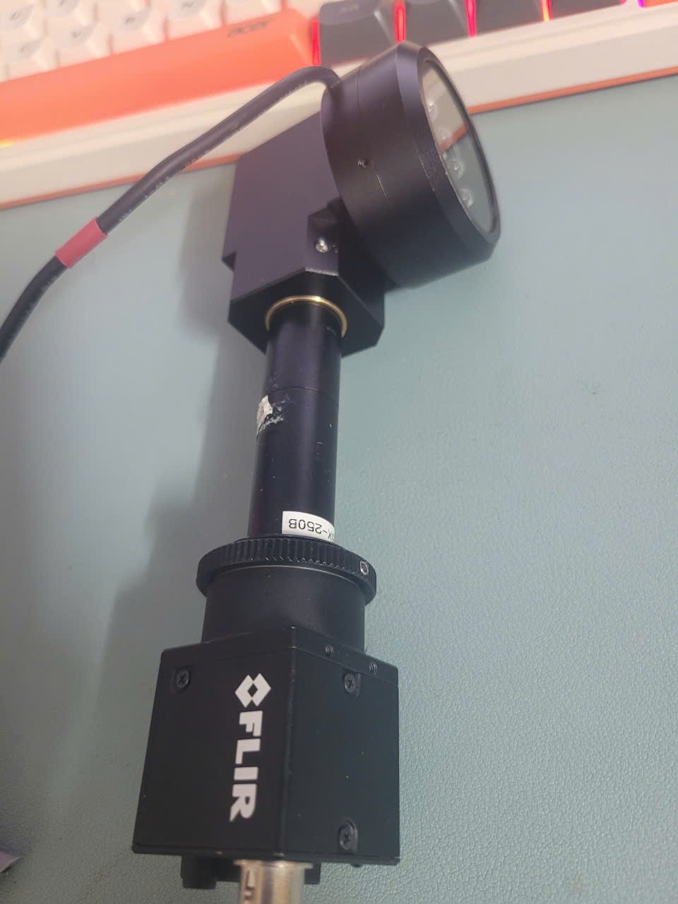 Teledyne FLIR Point Grey BFS-PGE-50A5M with lens and light