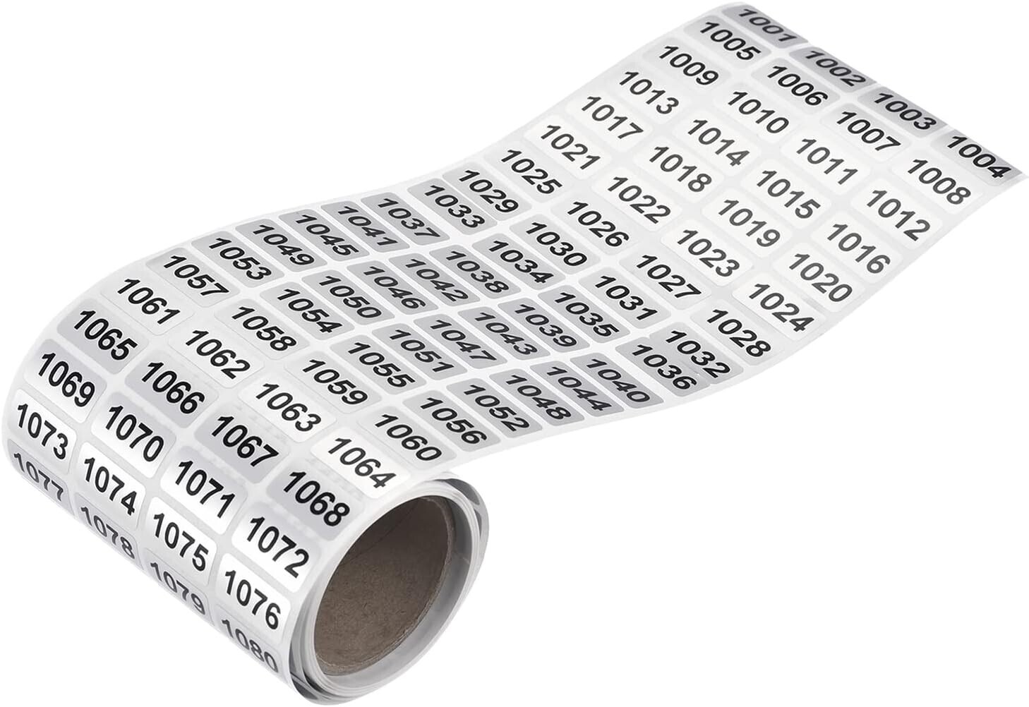 1-10000 Self Adhesive Consecutive Number Inventory Labels Stickers Waterproof