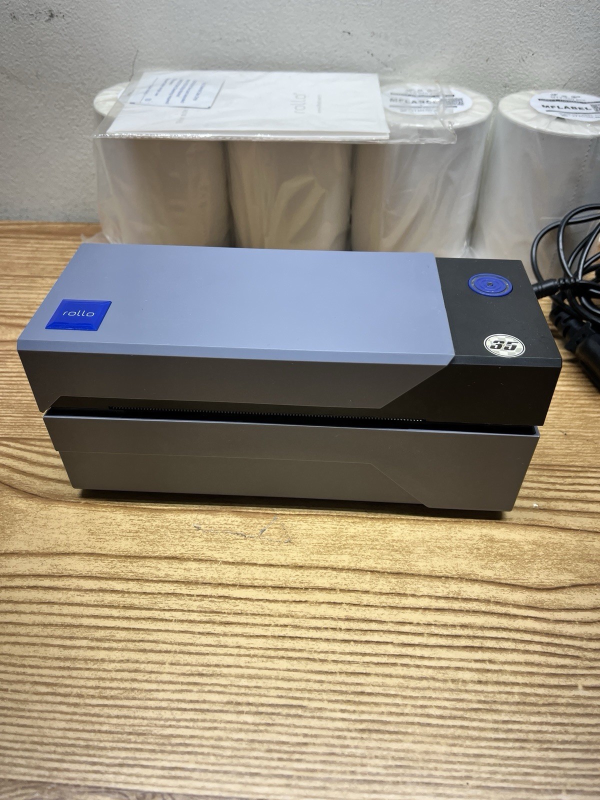 USED- Rollo X1038 USB Thermal Printer Bundle – Includes 1000 4×6 Labels & Cables