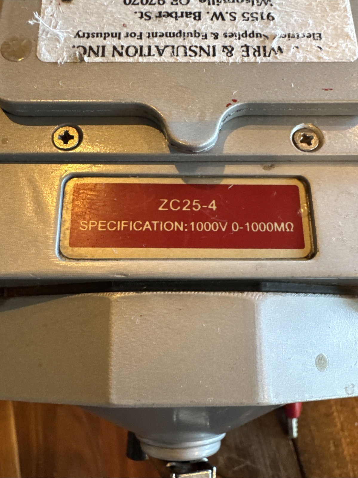 UEI INSULATION RESISTANCE TESTER CHiNT ZC25-4 1000V 0-1000MΩ Great Condition
