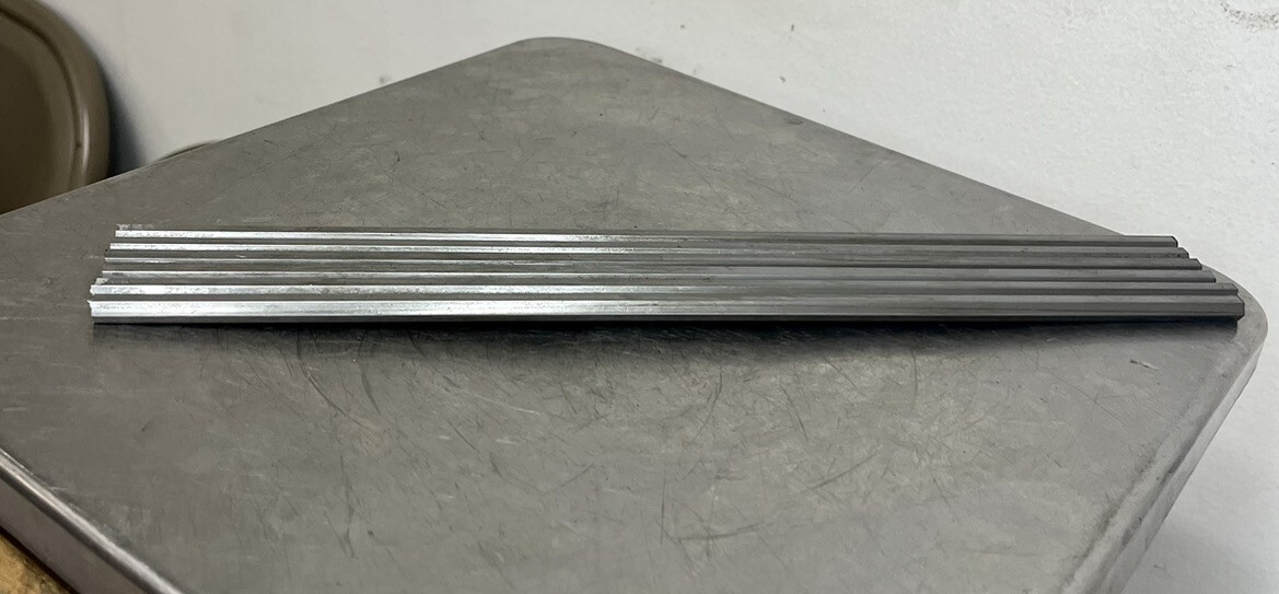 12L14 Carbon Steel Hex Bar – 1/4″ x 12″ – CNC Lathe Machinable Stock (6 Pack)
