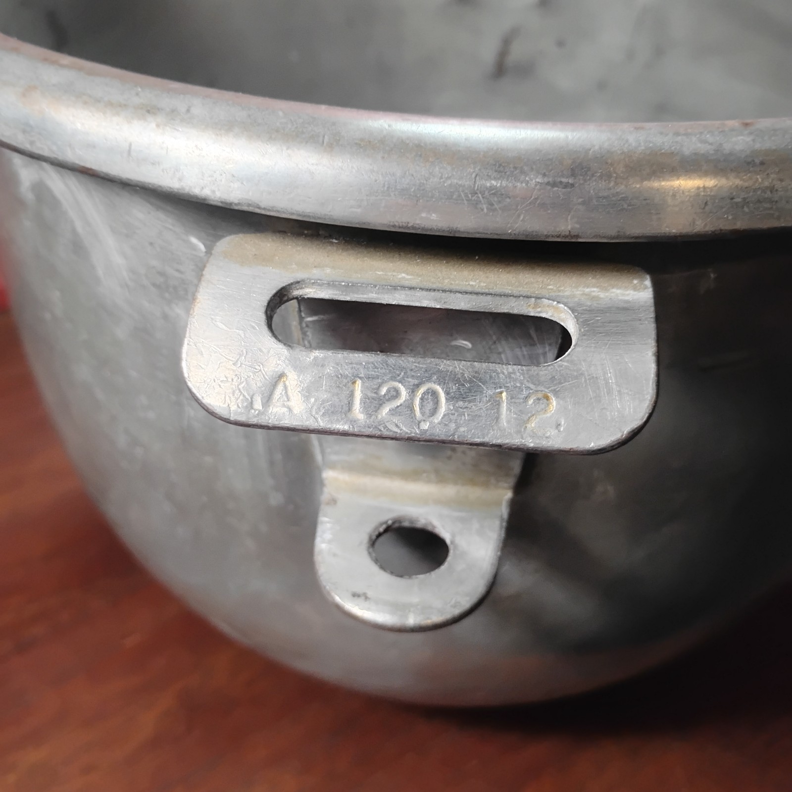 USED Hobart 12qt BOWL A-120-12 Steel Mixing Bowl (DAMAGED-for Parts NOT WORKING)