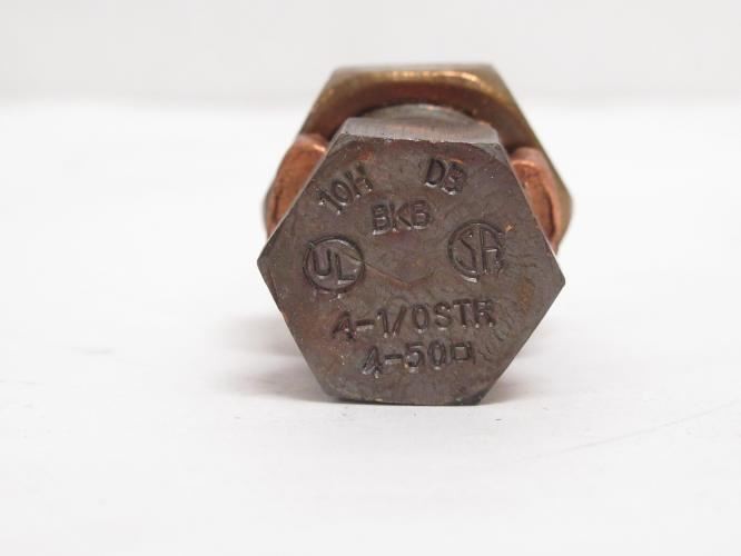 192416 New-No Box; ABB 10H Lot-2 Split-Bolt Connectors; Tap 1/0 Str-4