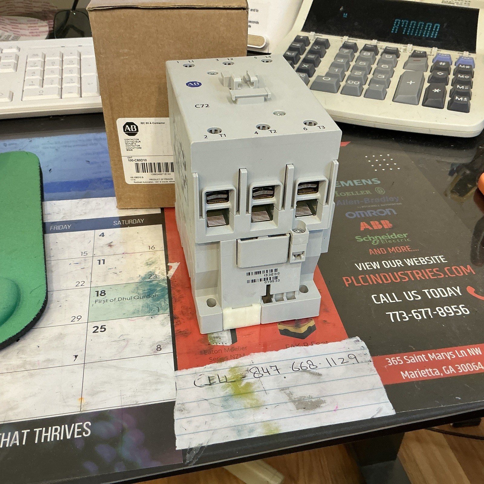 ALLEN BRADLEY. CONTACTOR. 100-C72KJ10 24V50/60HZ AC