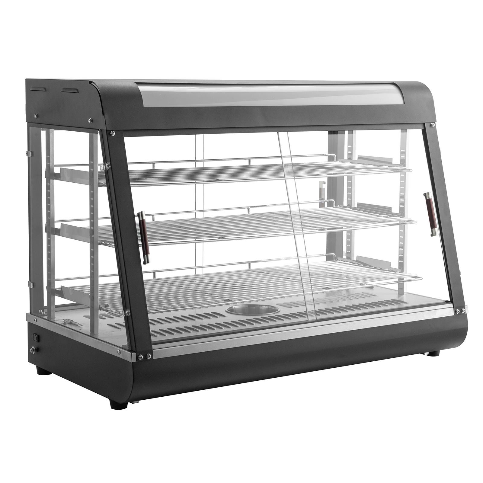 ROVSUN 3 Tier 35″ Commercial Heat Food Pizza Warmer Display Show Case Heavy Duty