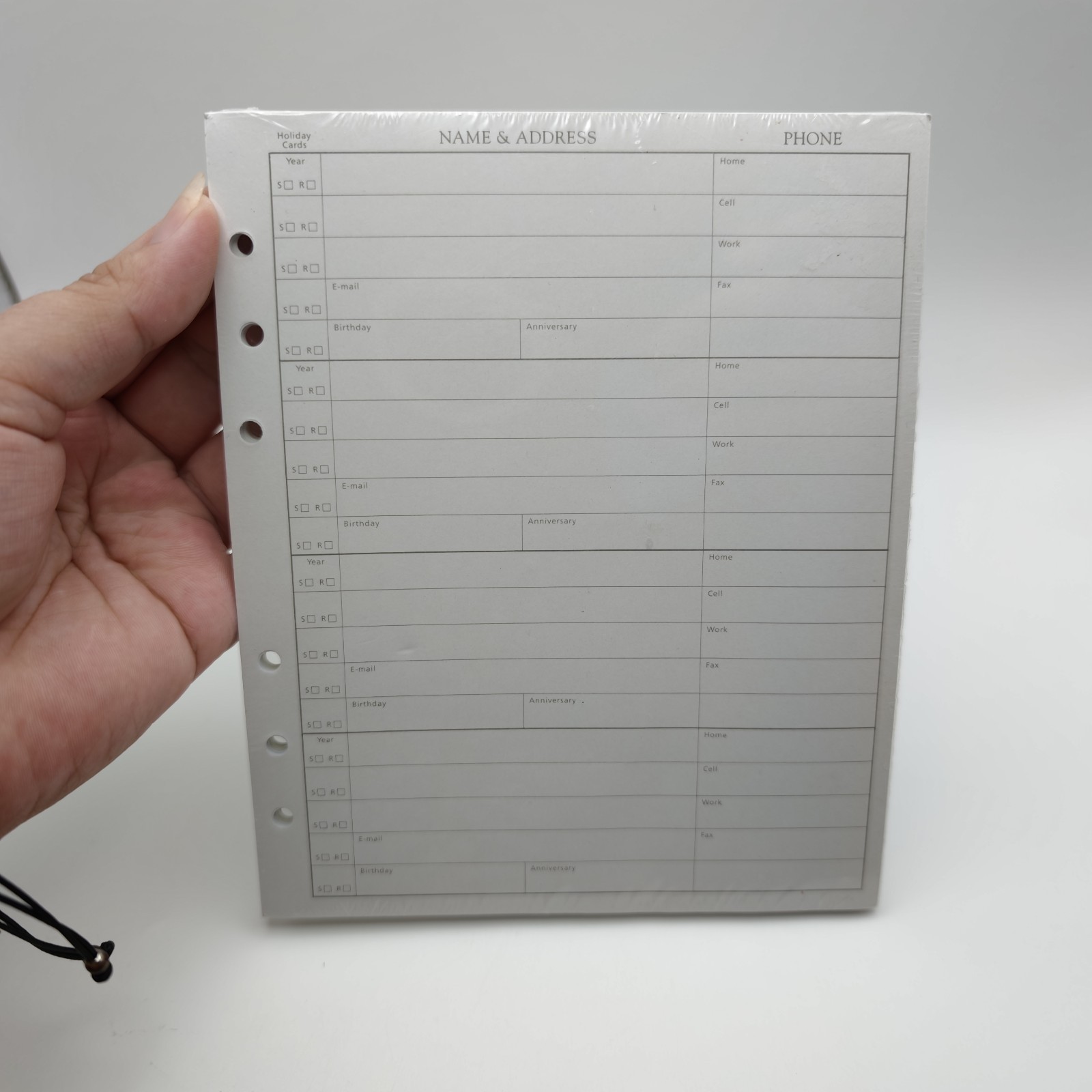 Hallmark ADD1109 Address Book Refill NOS Sealed Planner Pages Organizer Inserts